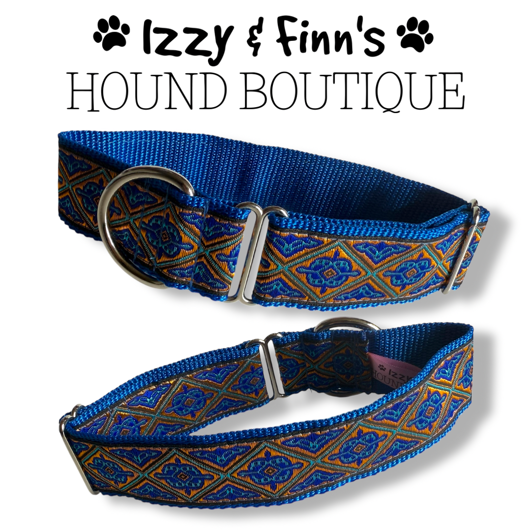 1.5" 'Elizabeth' Greyhound Jacquard House Collar