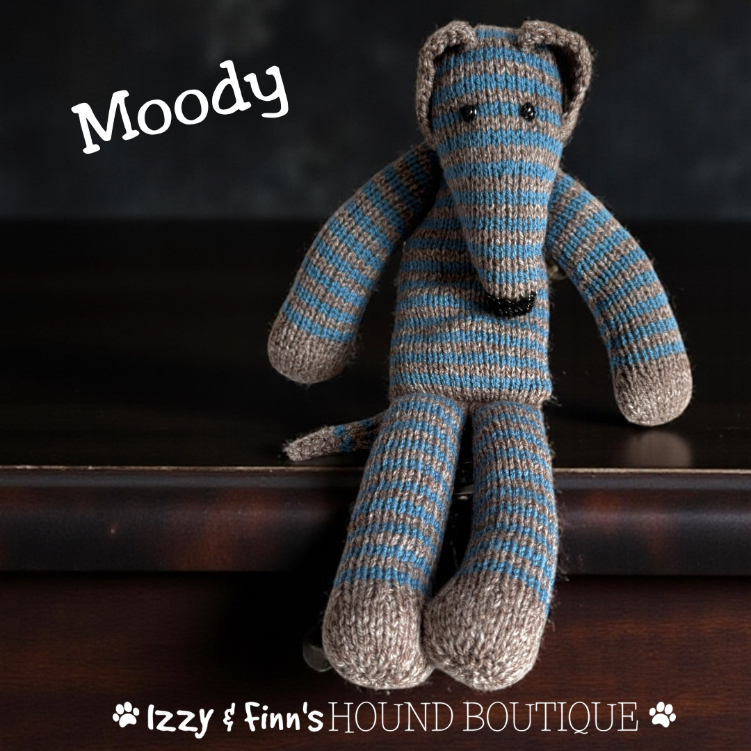 Moody - The Knitted Sock Dog
