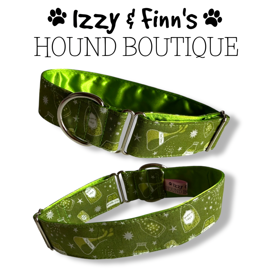 1.5" Potion Bottles Greyhound House Collar