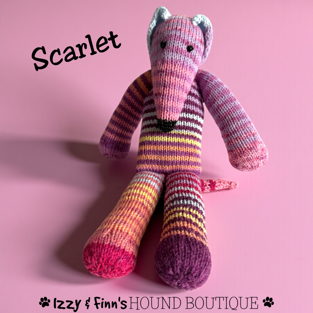 Scarlet - The Knitted Sock Dog