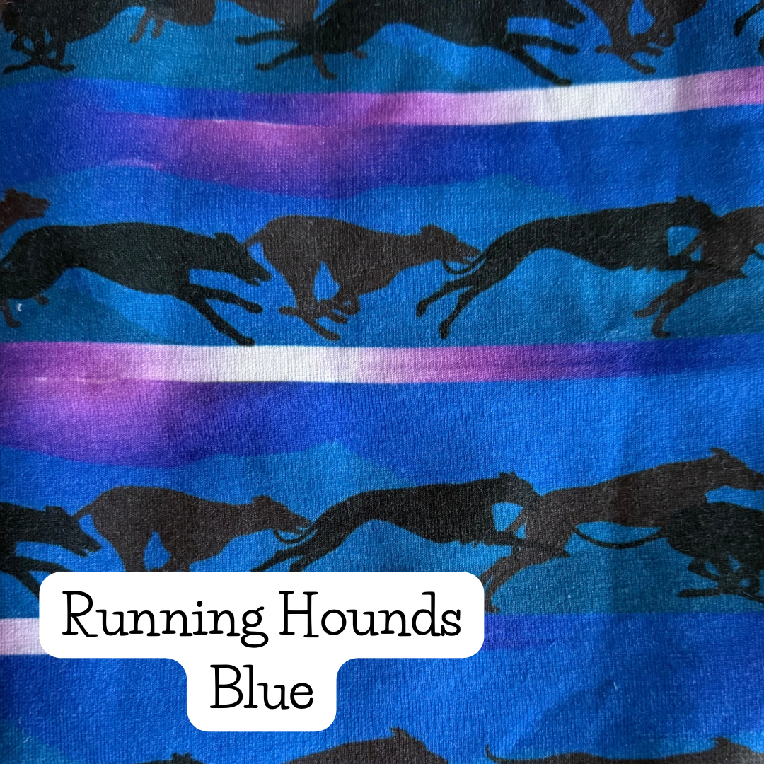 Blue Running Hounds Infinity Scarf