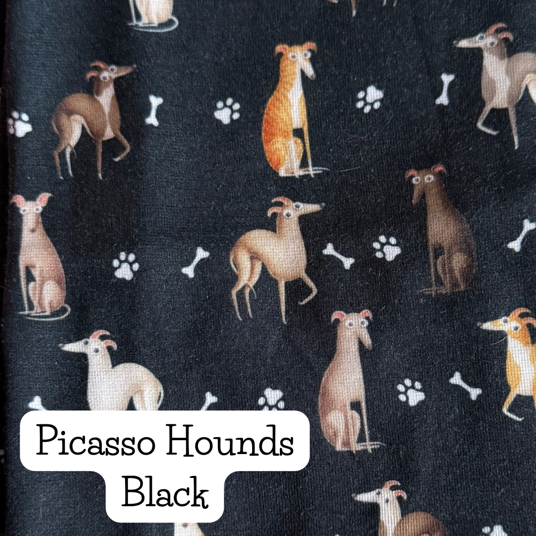 Black Picasso Hounds Infinity Scarf