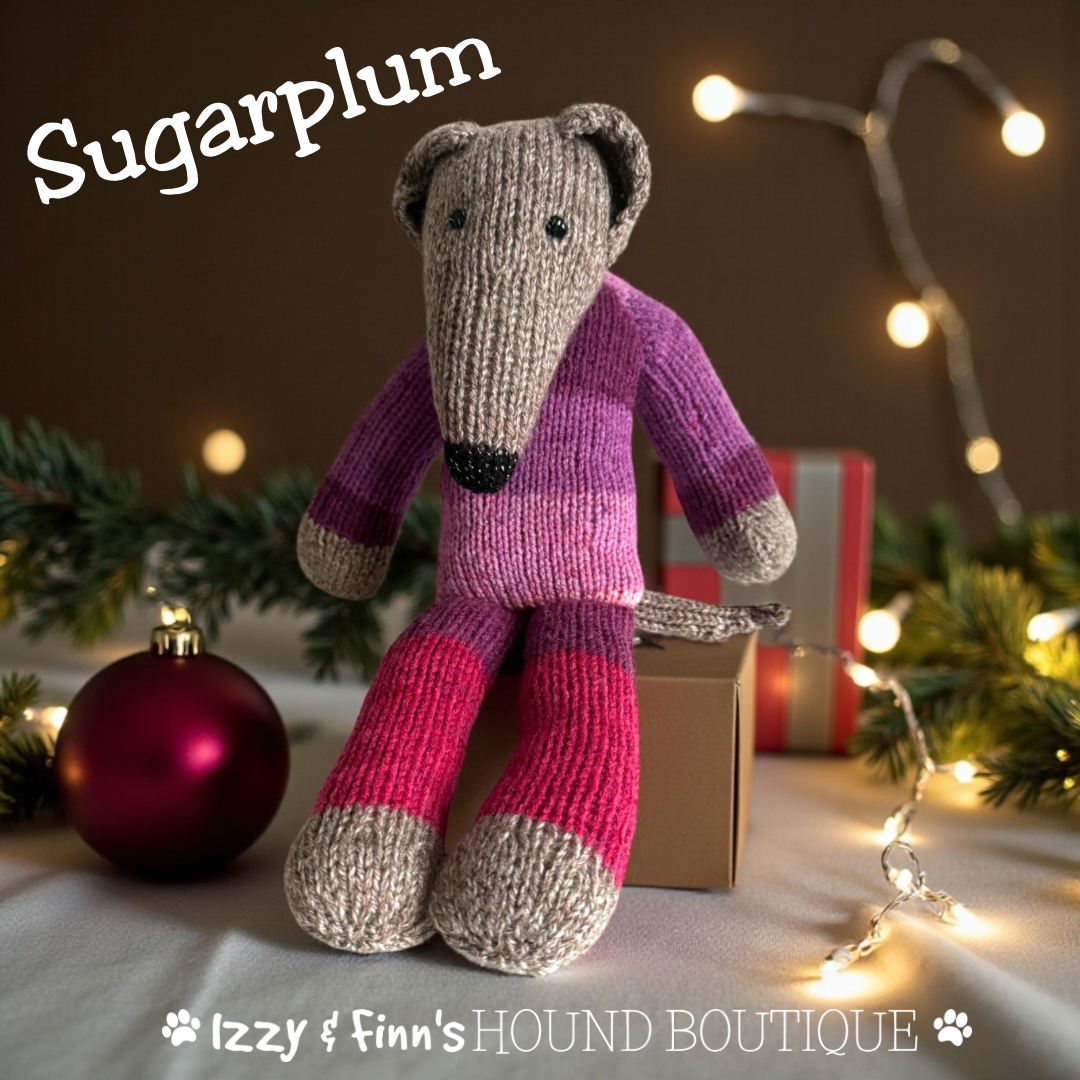 Sugarplum - The Knitted Sock Dog