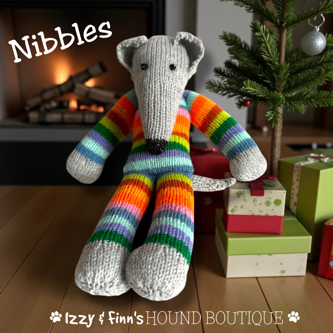 Nibbles - The Knitted Sock Dog