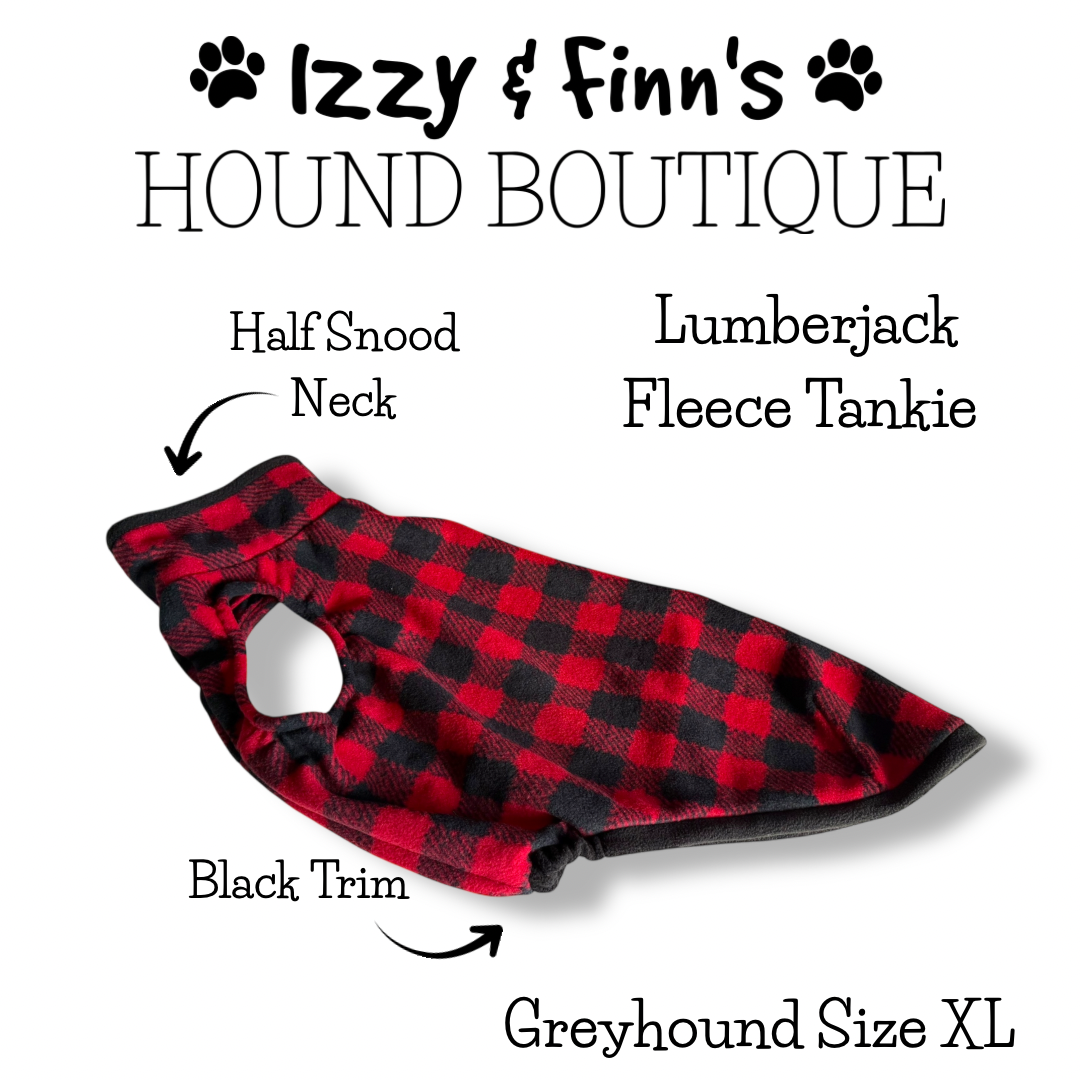 Ready Made - Lumberjack Greyhound Fleece Tankie - Size Greyhound XL