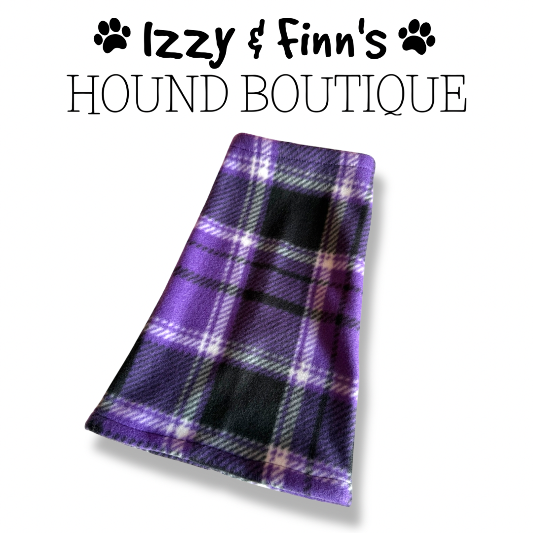 Ready Made - Purple Tartan Fleece Whippet Snood