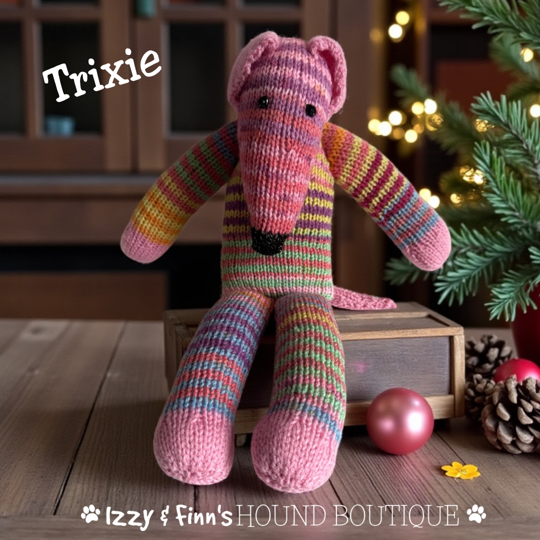 Trixie - The Knitted Sock Dog