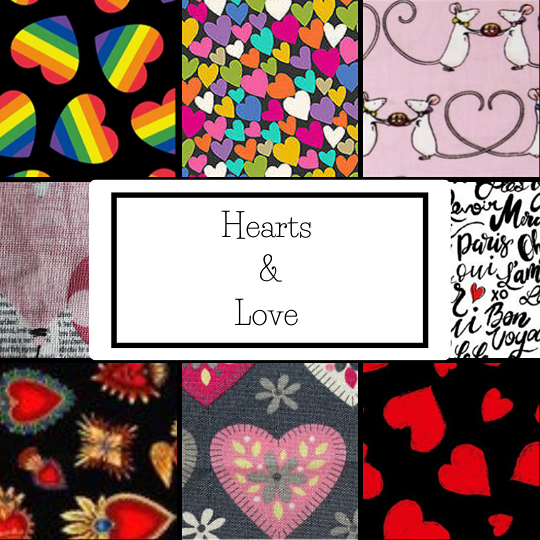 Hearts & Love Fabrics