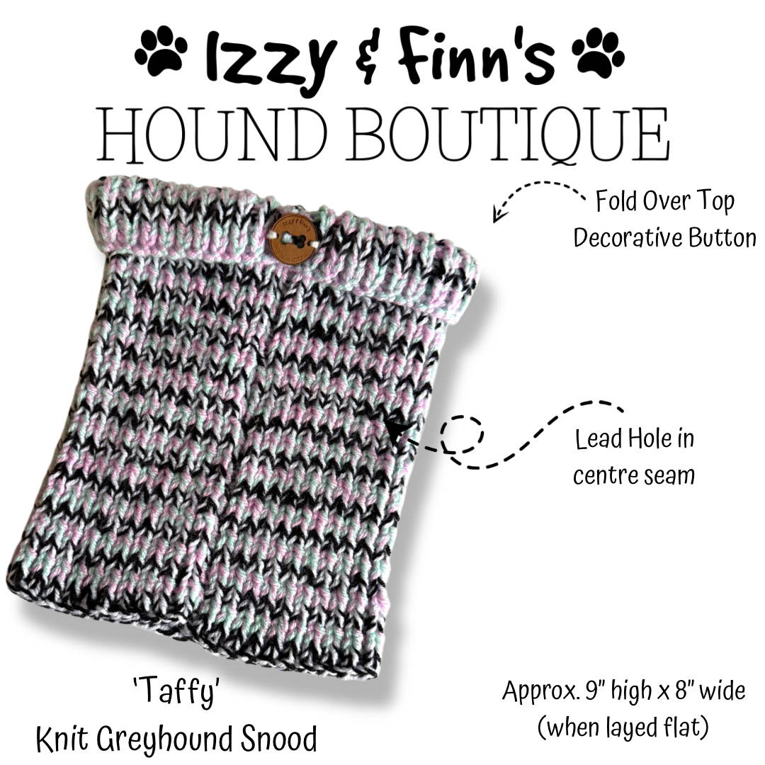 Ready Made -'Taffy' Knitted Greyhound Snood