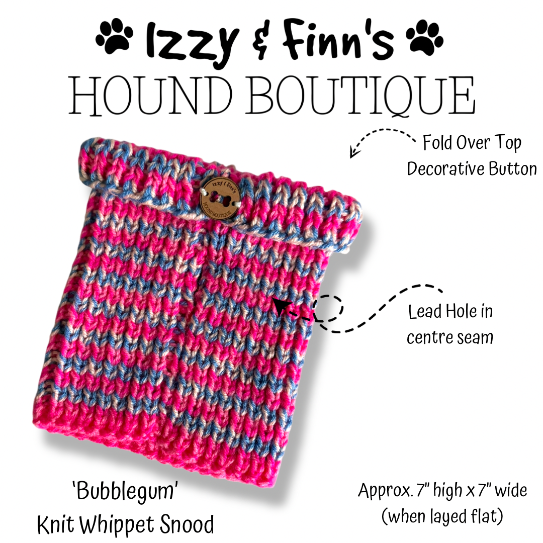 Ready Made - 'Bubblegum' Knitted Whippet Snood