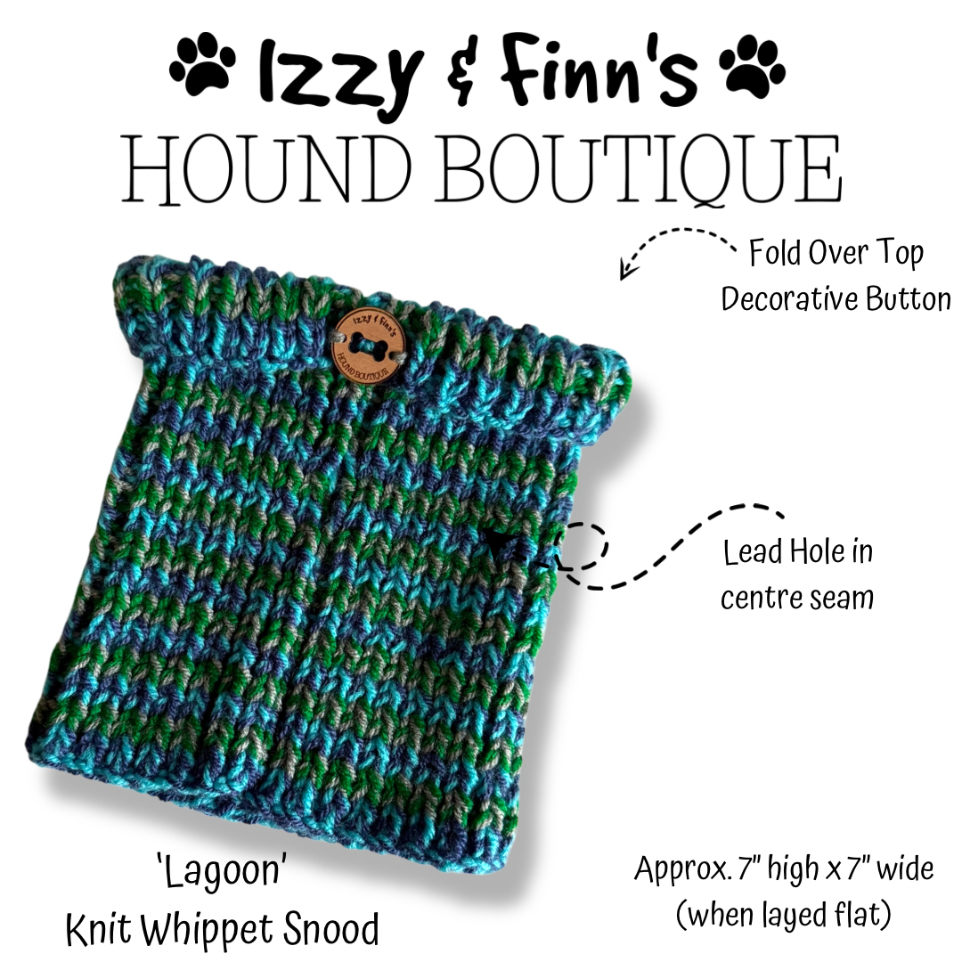 Ready Made - 'Lagoon' Knitted Whippet Snood