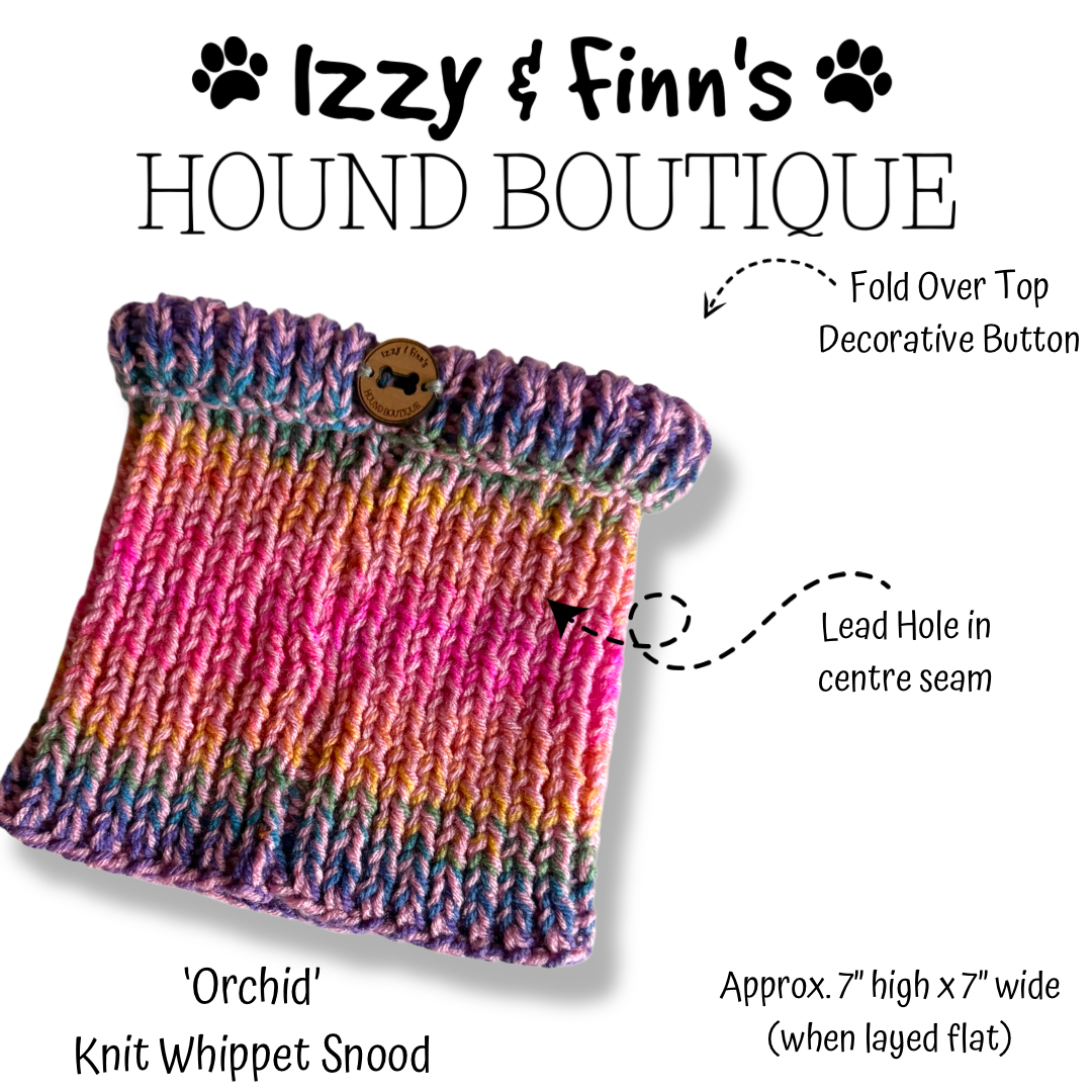 Ready Made - 'Orchid' Knitted Whippet Snood