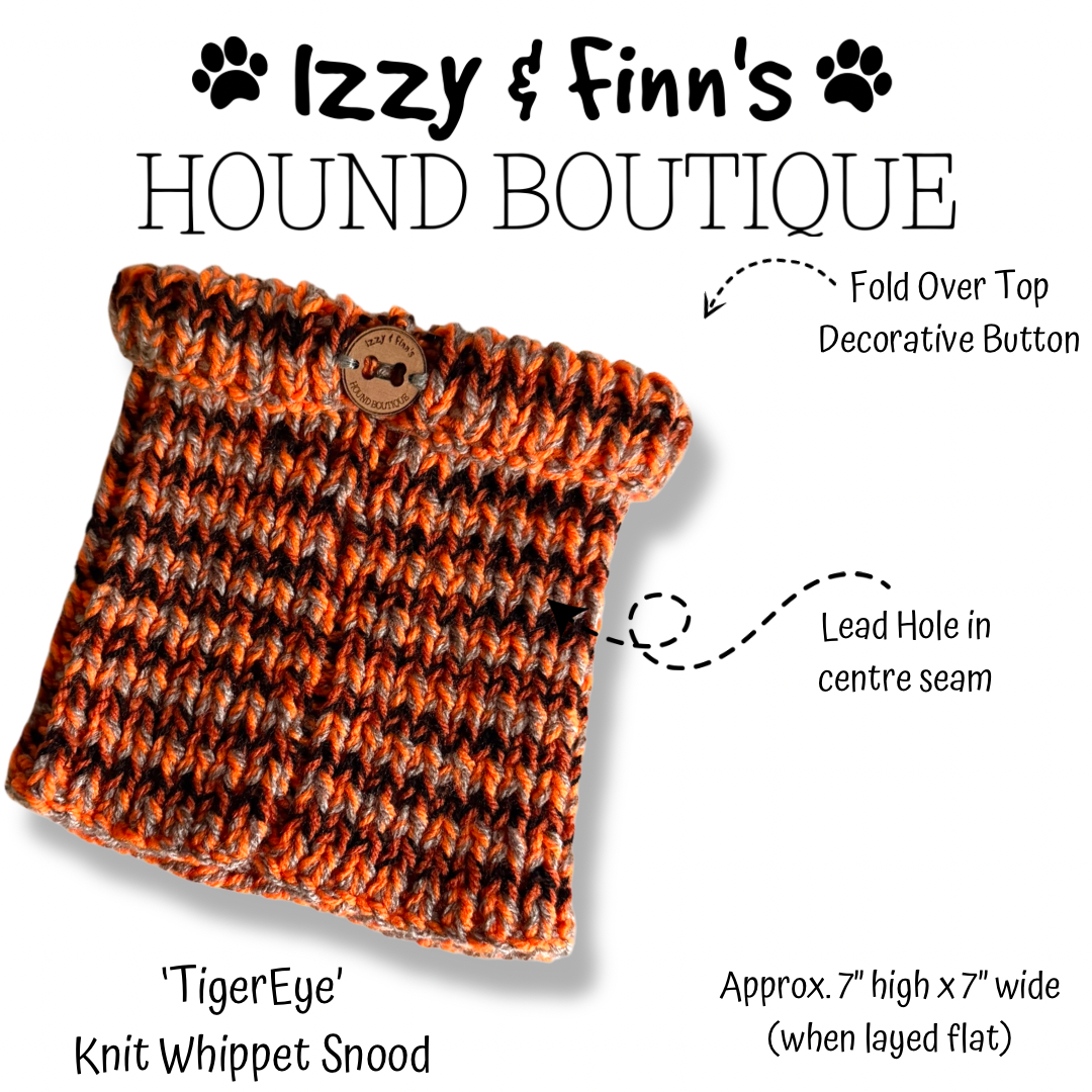 Ready Made - 'TigerEye' Knitted Whippet Snood