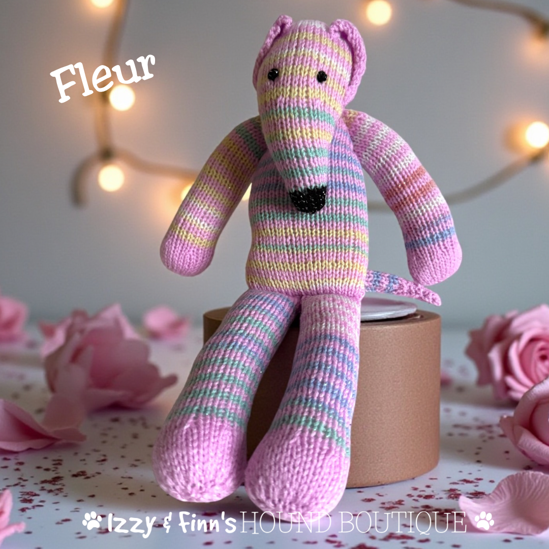 Fleur - The Knitted Sock Dog