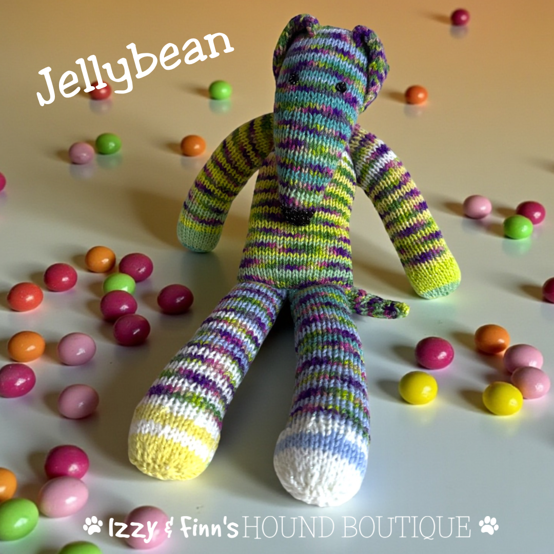 Jellybean - The Knitted Sock Dog