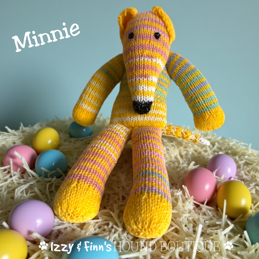 Minnie - The Knitted Sock Dog
