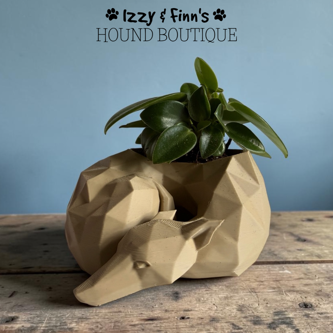 3D Printed Curled Hound Planter