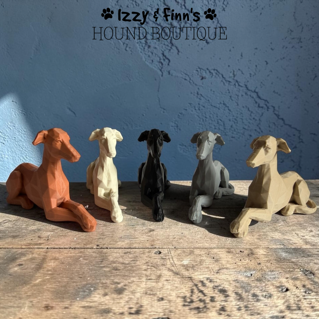 3D Printed Lying Hound Figurine