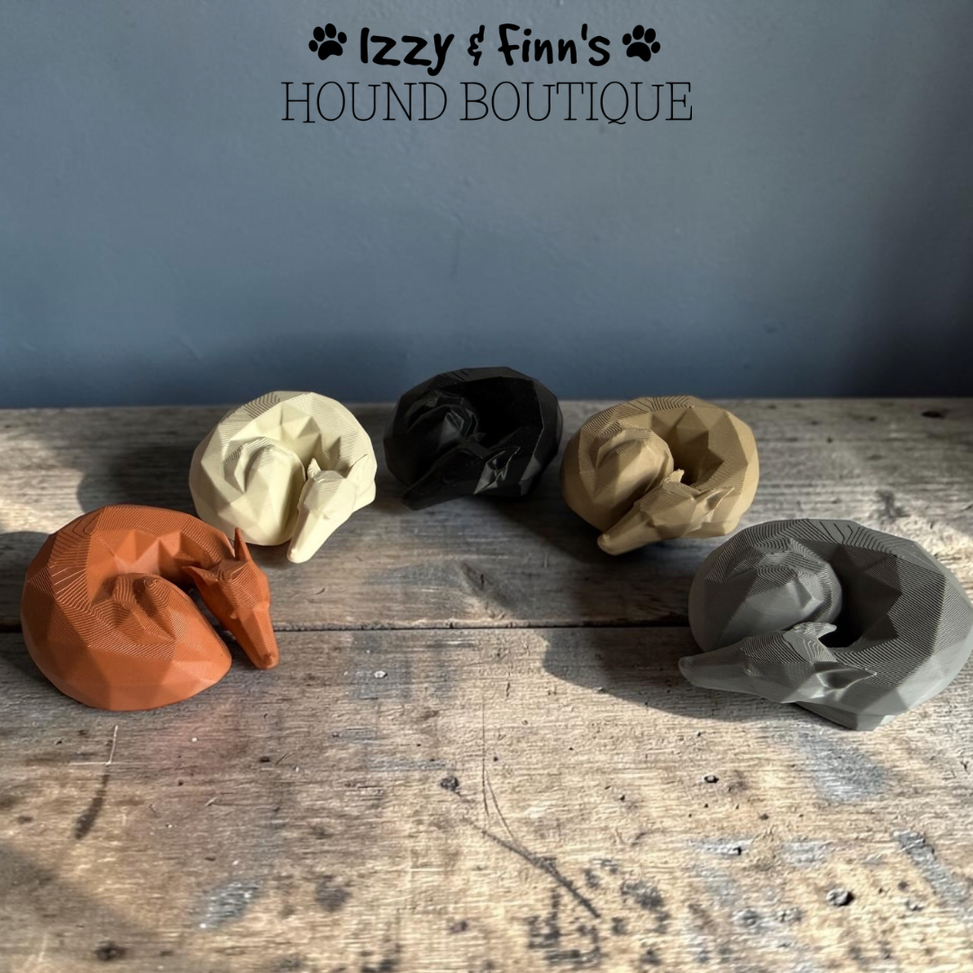 3D Printed Curled Hound Figurine