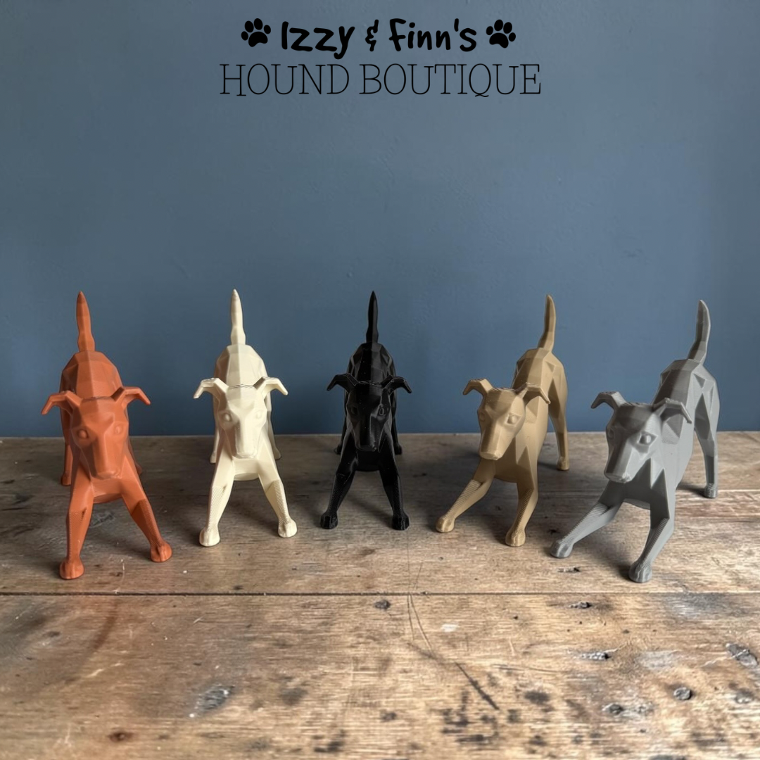 3D Printed Play Bow Hound Figurine