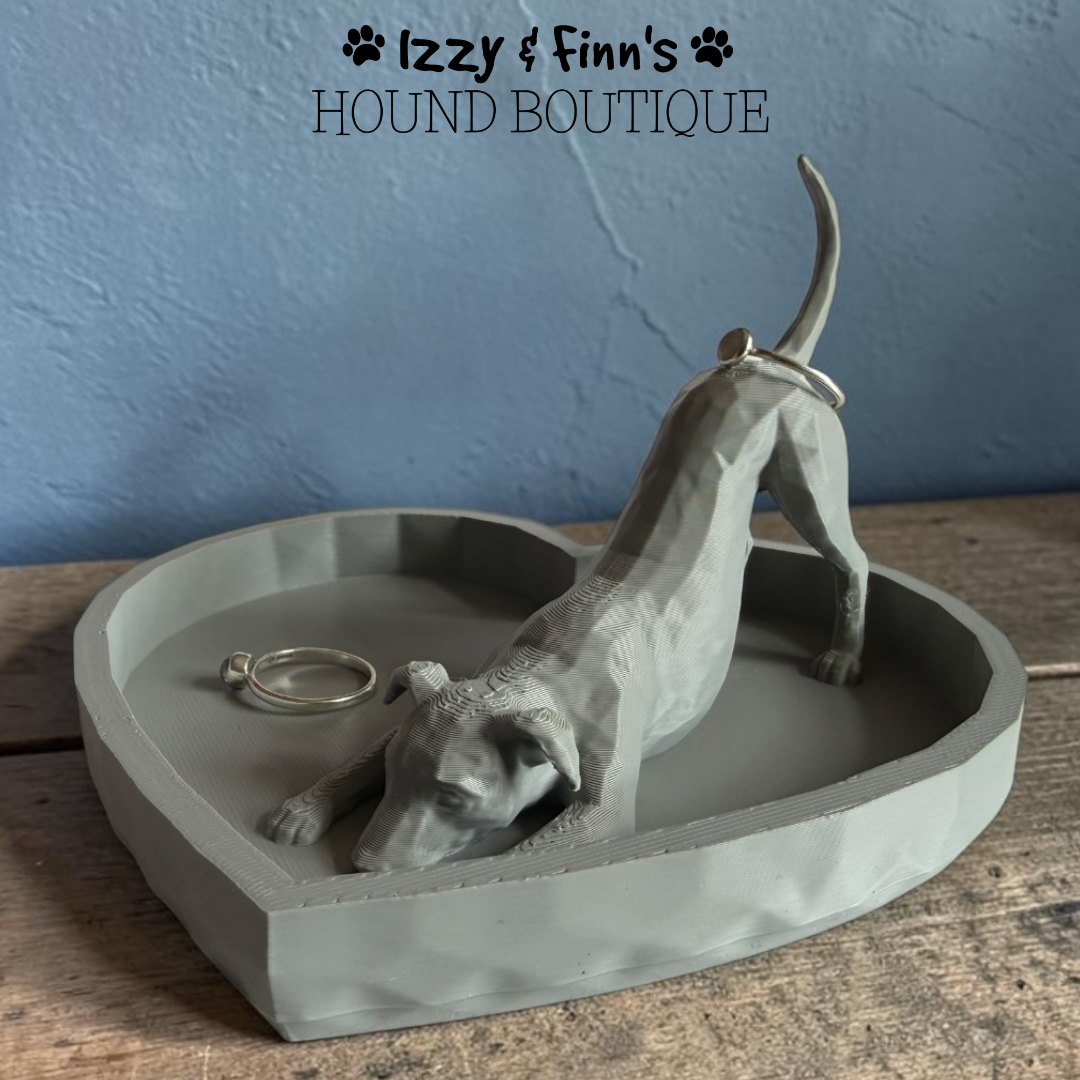 3D Printed Big Stretch Hound Trinket Dish