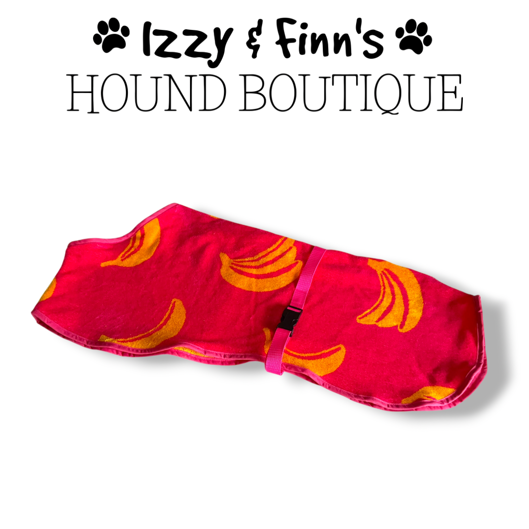 Pink Bananas Towelling Cool Coat - Greyhound 26"