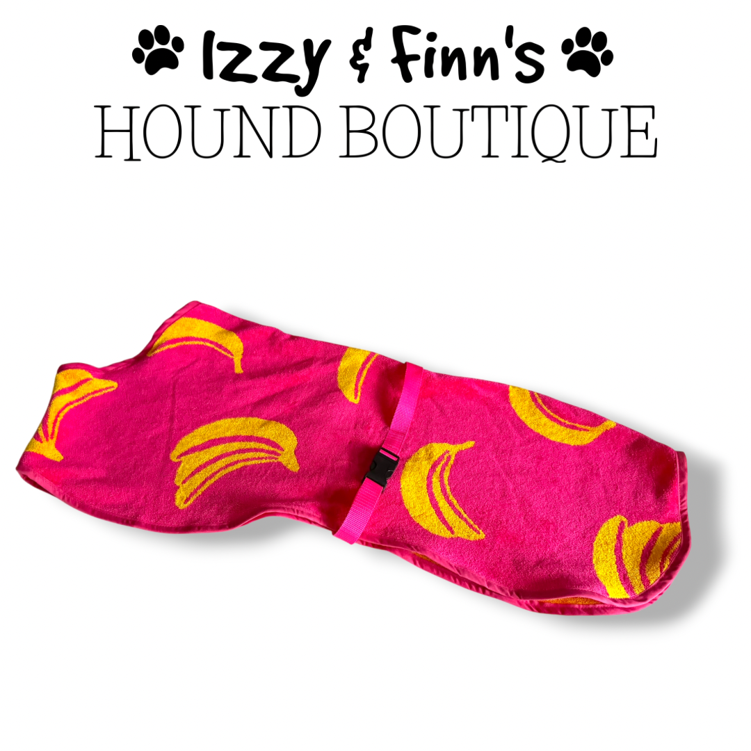 Pink Bananas Towelling Cool Coat - Greyhound 28"