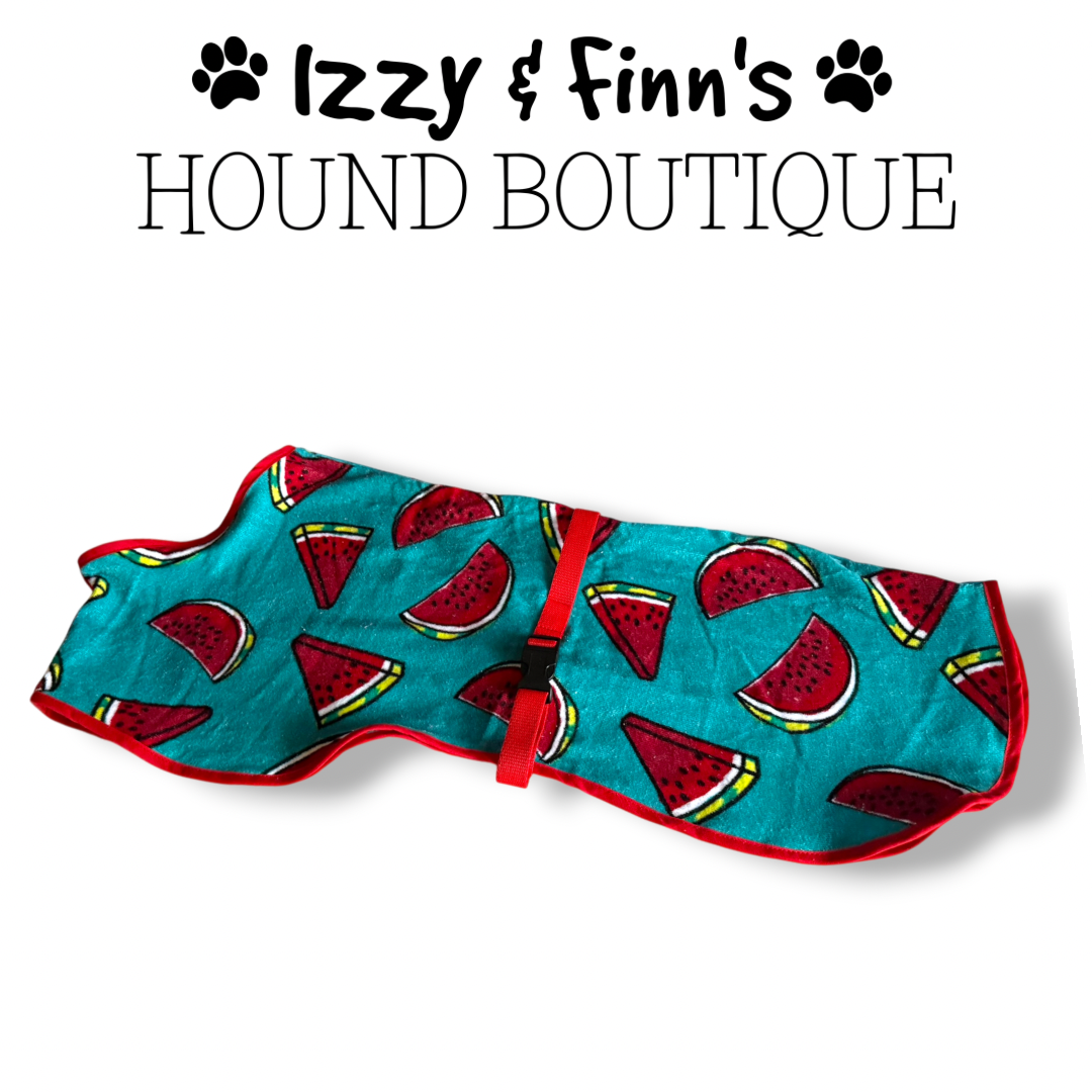 Watermelon V2 Towelling Cool Coat - Greyhound 28"