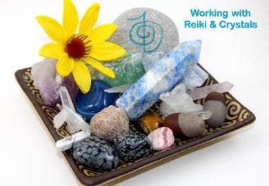 dish of crystals