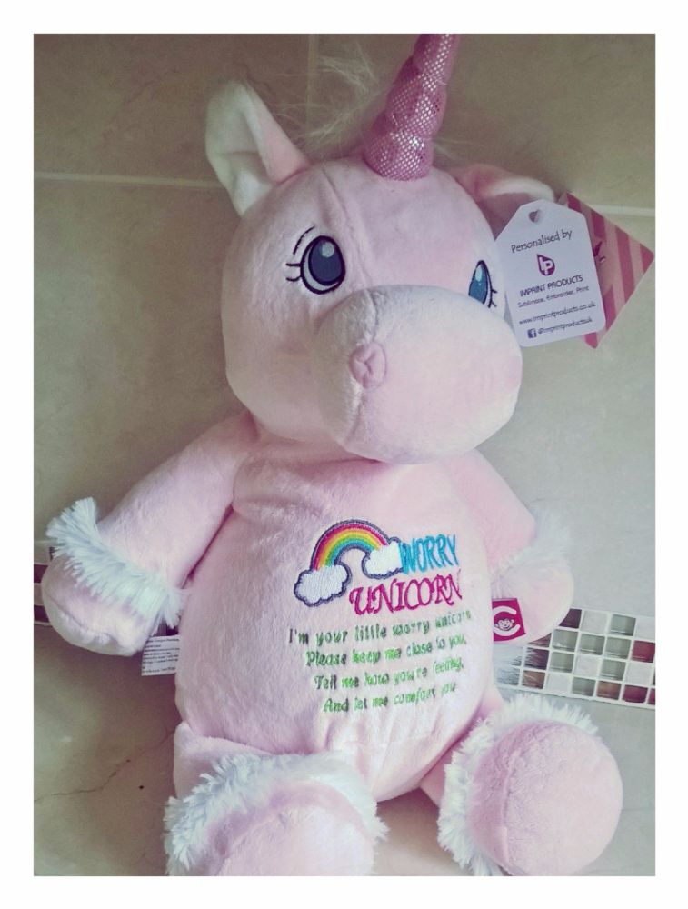 unicorn teddy personalised
