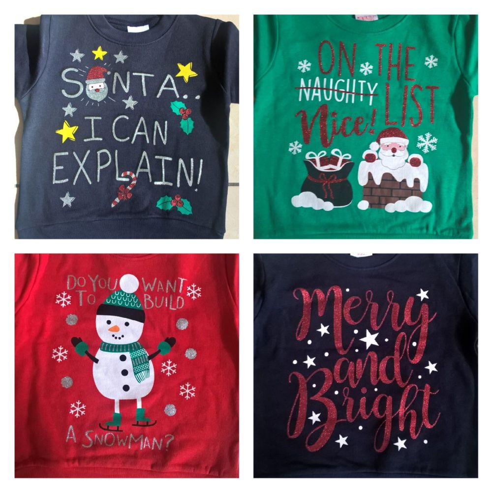 INFANTS Christmas Jumper - 4 different designs to choose from 2-6 Yrs