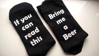 If you can read this.... Bring me a Beer - Novelty Socks