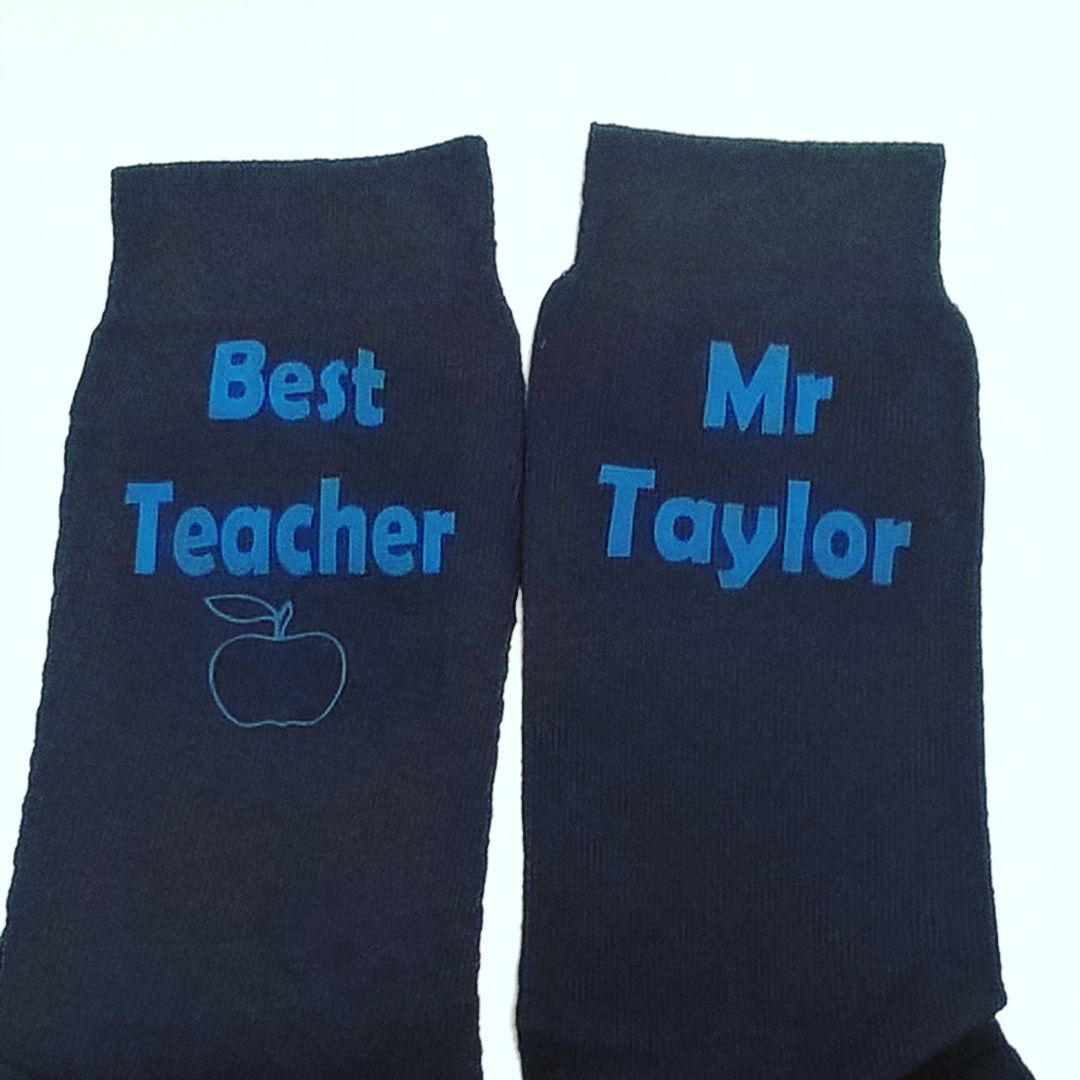 Personalised Best Teacher Socks