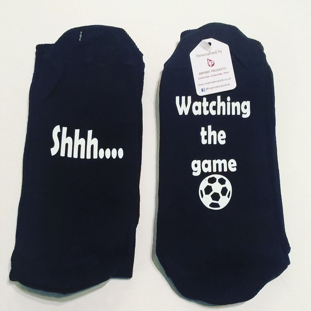 Shhh.... Watching the Match - Novelty Socks