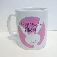 Personalised Easter Mug - pink colour