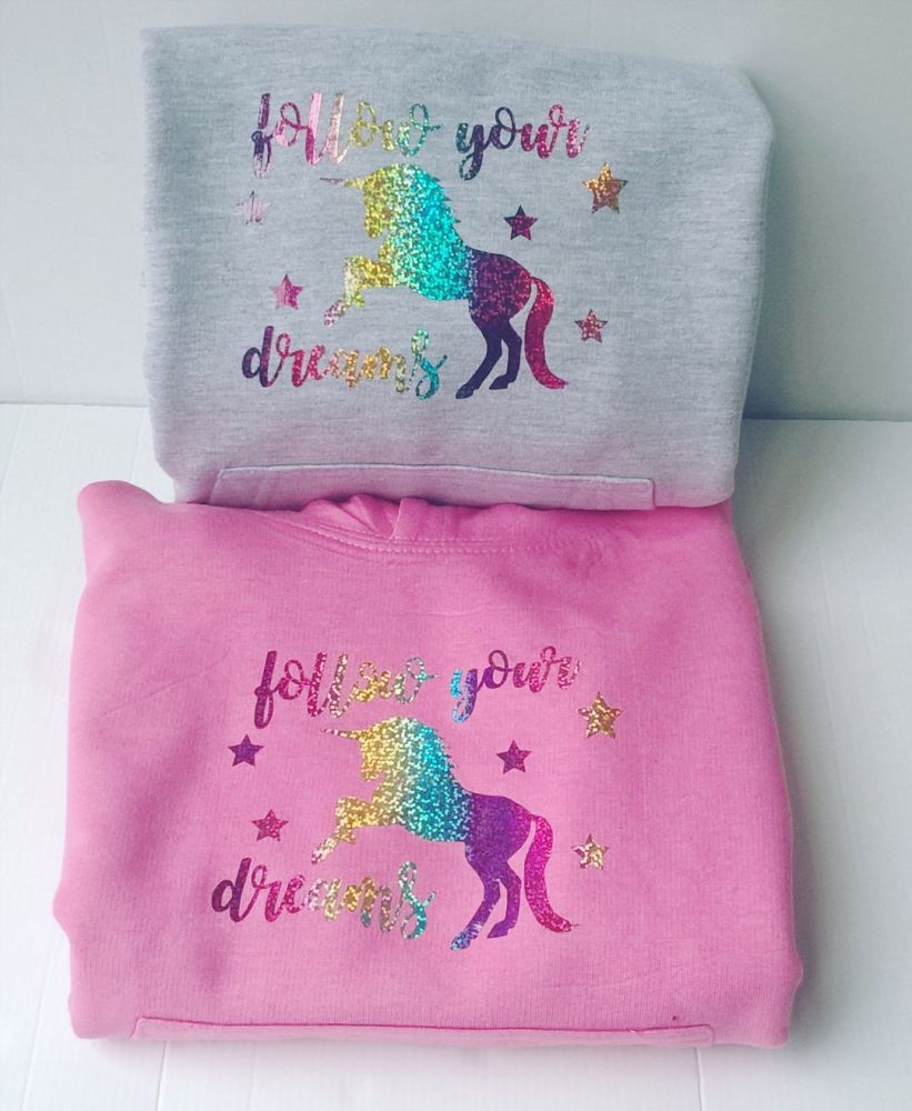Children's Unicorn Follow Your Dreams Hoodie