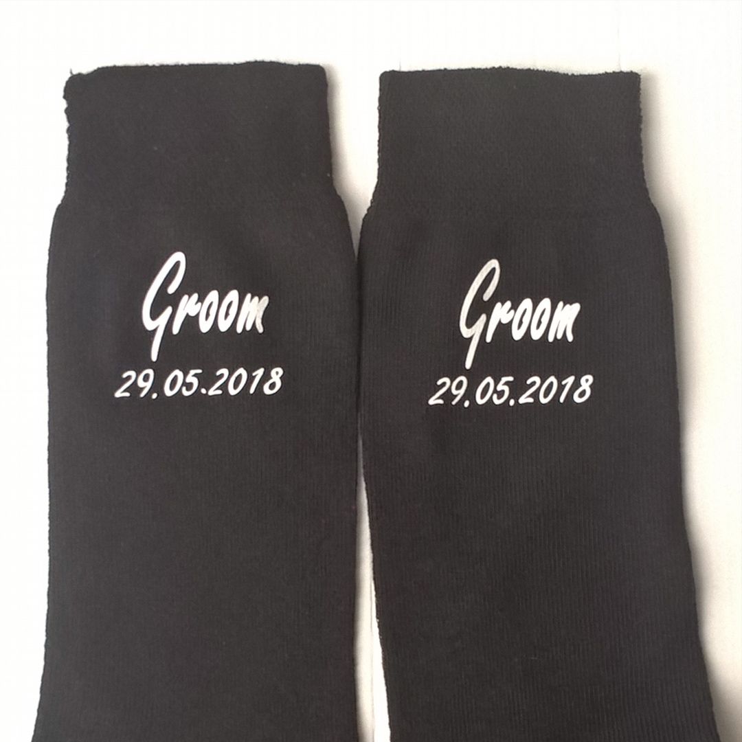 Wedding Party Socks - Groom, Best Man, Father of the Bride, Usher etc