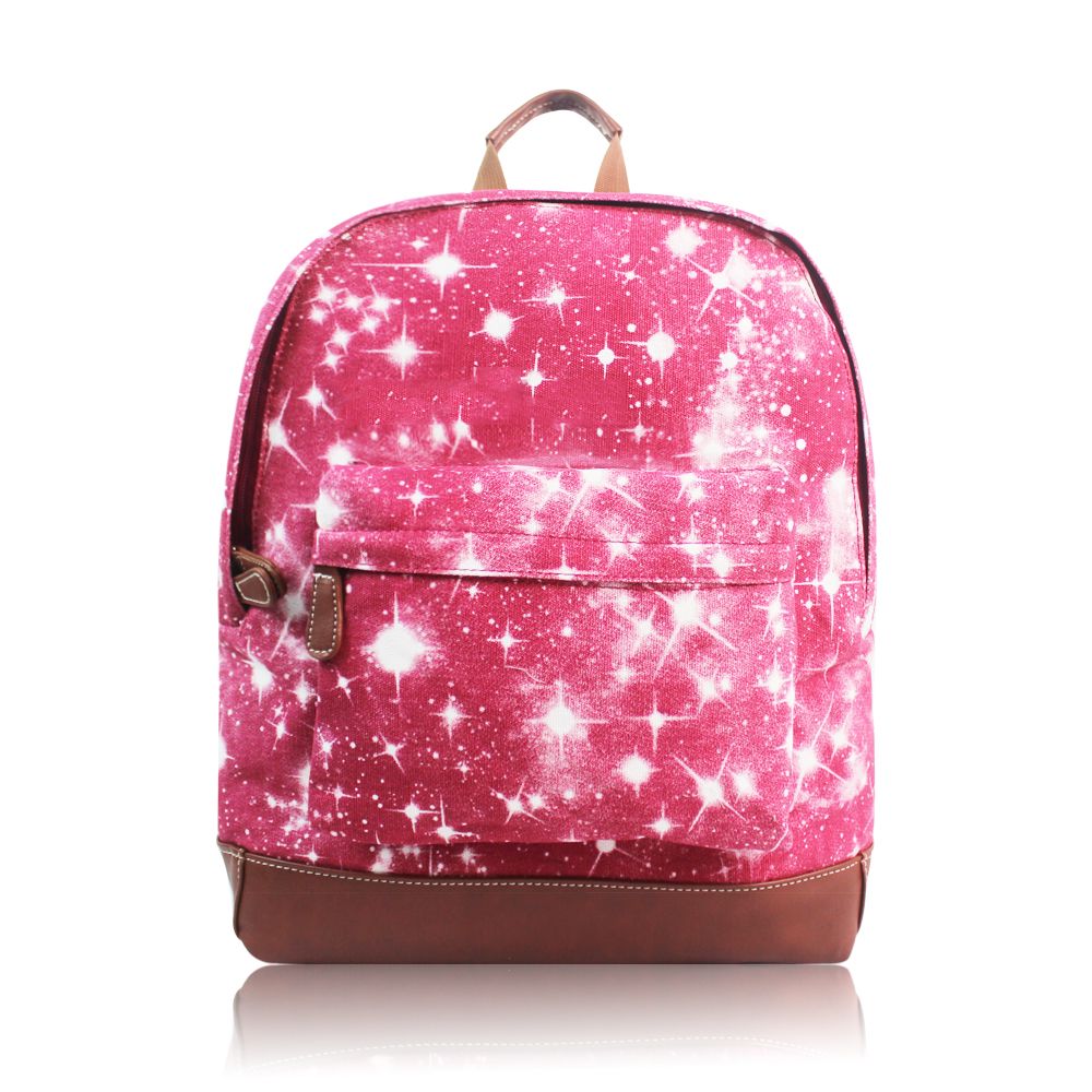 Personalised Pink Galaxy Backpack Rucksack 