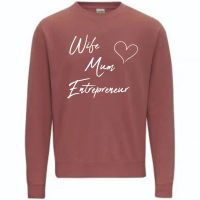 Wife, Mum, Entrepreneur embroidered sweatshirt