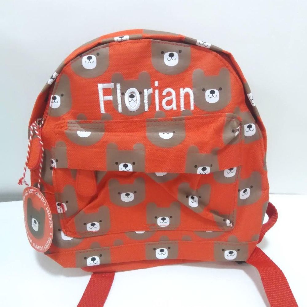 Personalised Child's Mini Bear themed Backpack