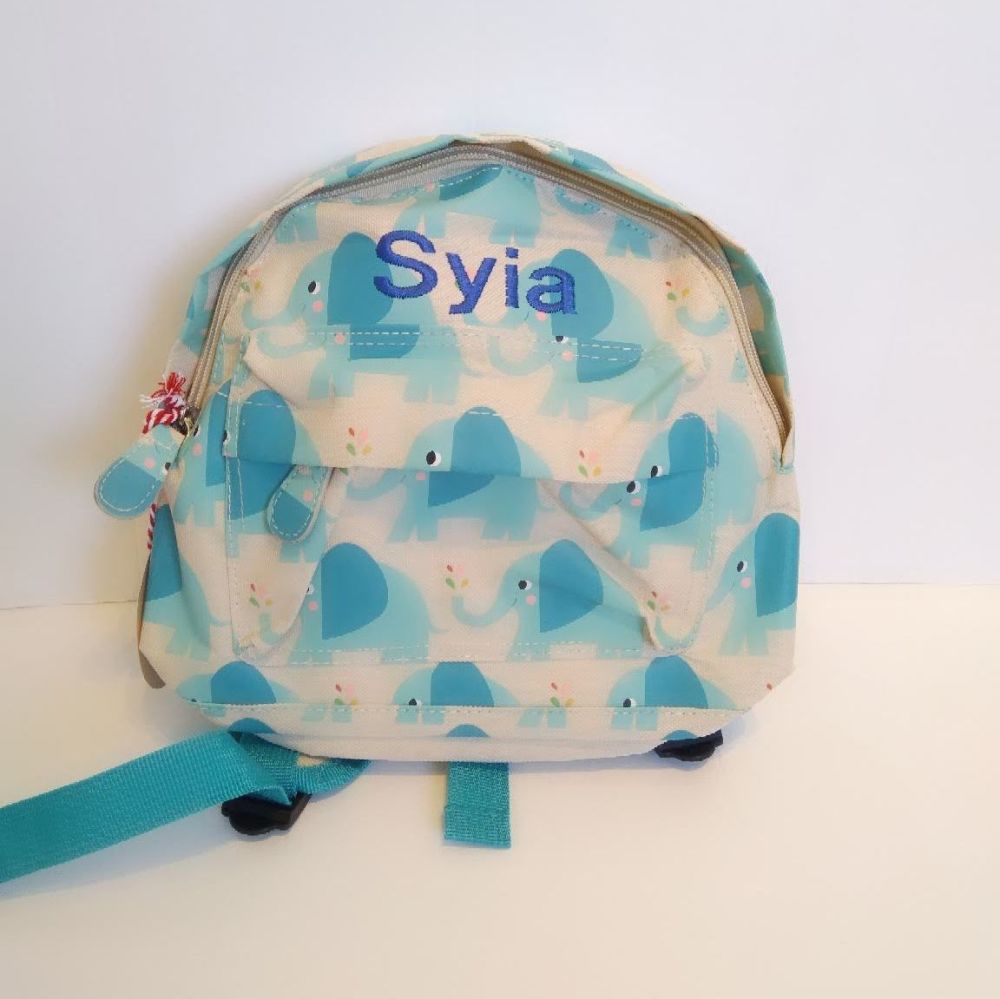 Personalised Child's Mini Elephant Backpack