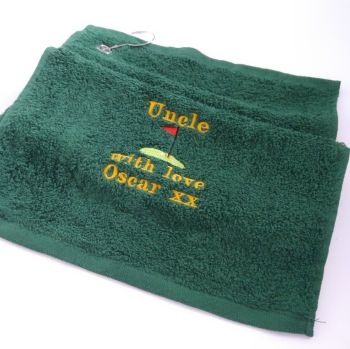 Personalised Golf Towel - Different colours available