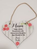 Mother of the Bride Personalised Hanging Plaque