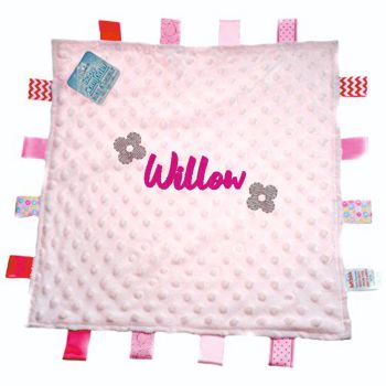 Personalised Pink Dimple Comforter with Tags