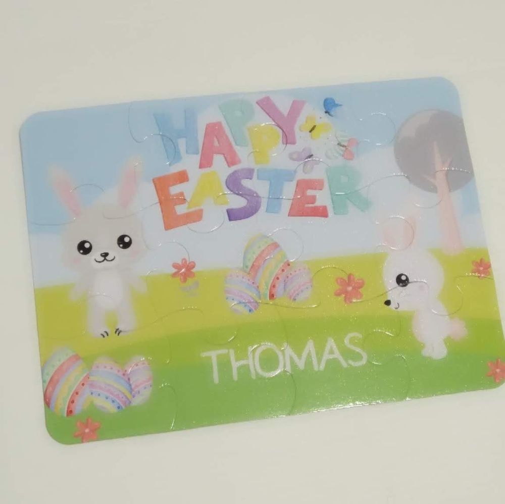 Personalised Easter Jigsaw - 12 or 63 pieces
