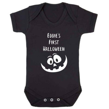 Personalised First Halloween Baby Vest Body Suit