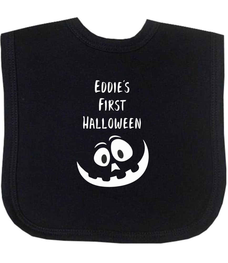 Personalised First Halloween Bib | 1st Halloween Gift | First Halloween Bib