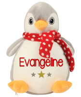 Personalised Christmas Penguin Soft Toy
