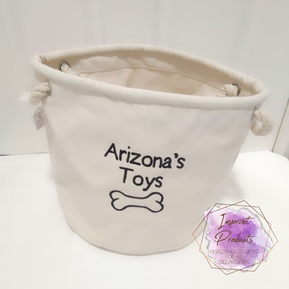 personalised toy storage basket