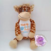 Personalised Giraffe Teddy Soft Toy 